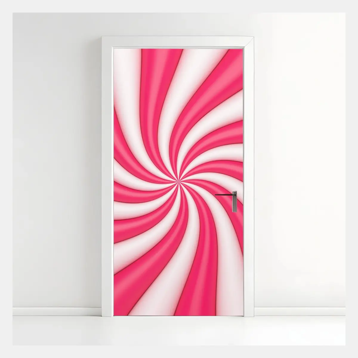 Türaufkleber rosa bonbonspirale – Pixers®