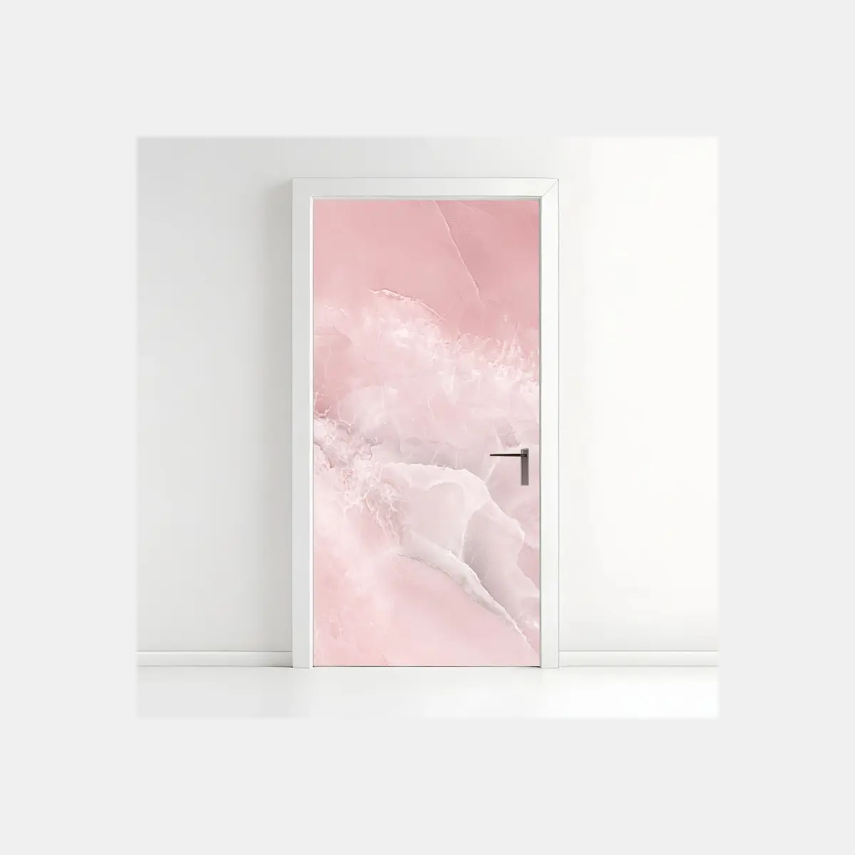 Türaufkleber zarte rosa marmortextur – Pixers®