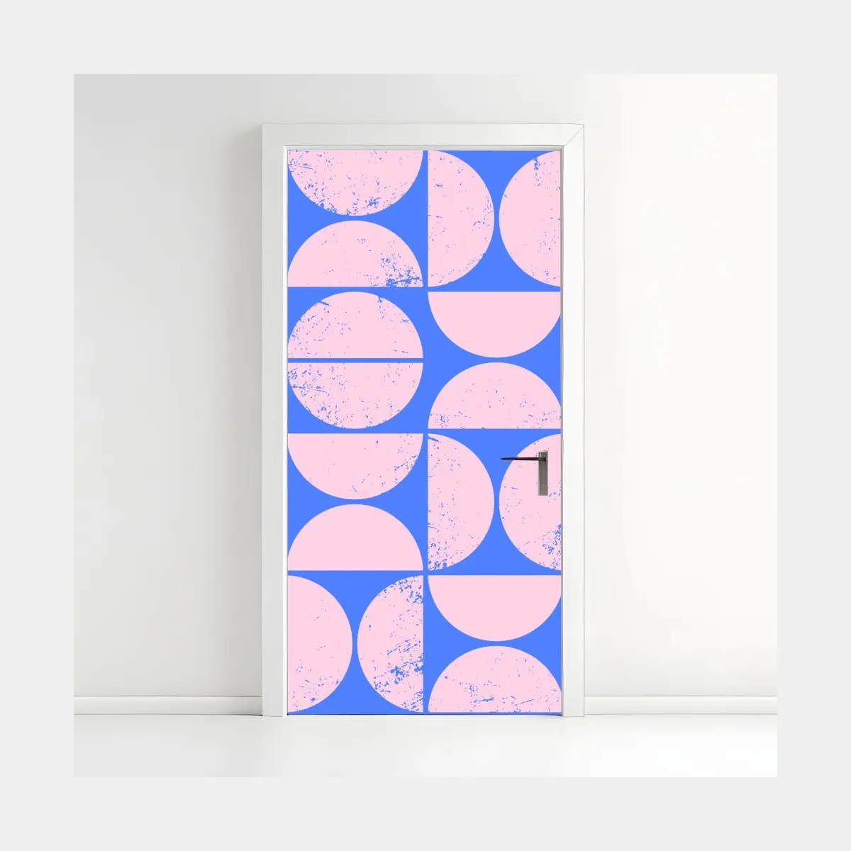 Türaufkleber pastell geometrisches kreismuster – Pixers®