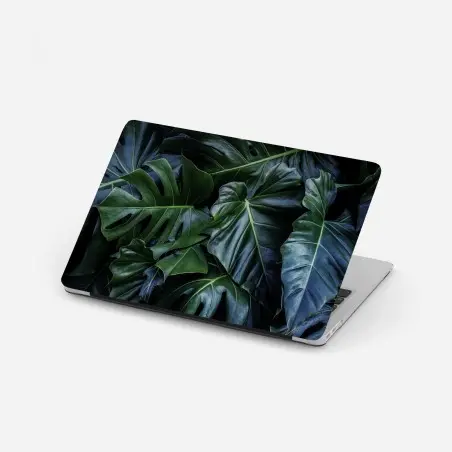 Laptop-Aufkleber üppige tropische monstera-blätter – Pixers®