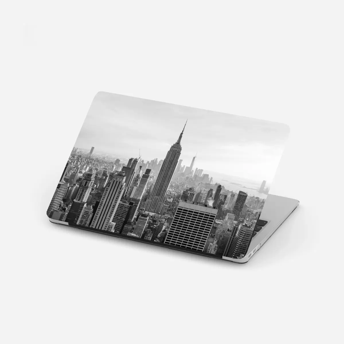 Laptop-Aufkleber New York skyline in schwarzweiß – Pixers®