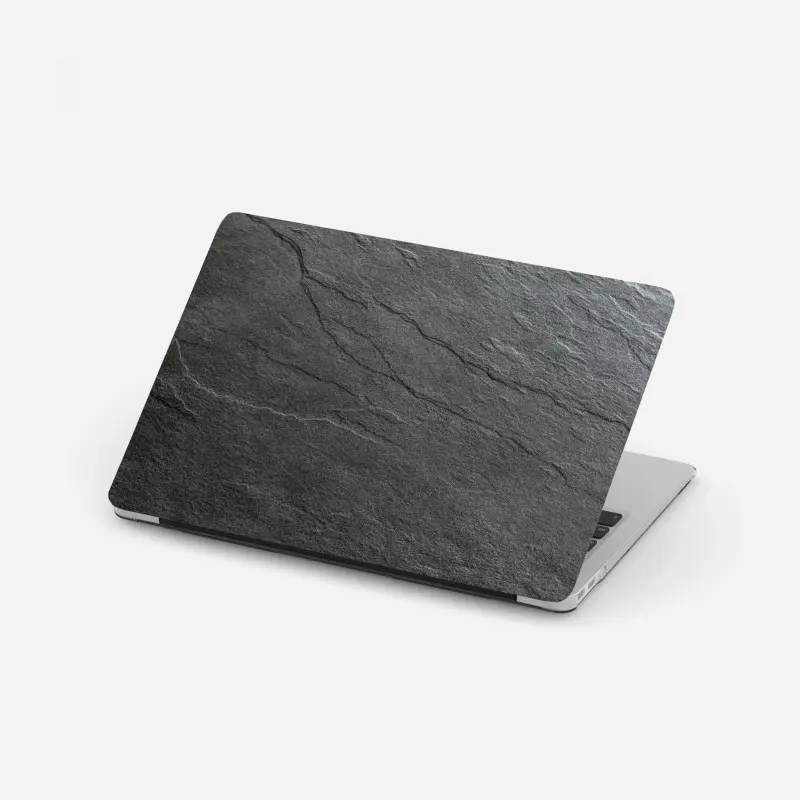 Laptop-Aufkleber dunkle schiefertextur