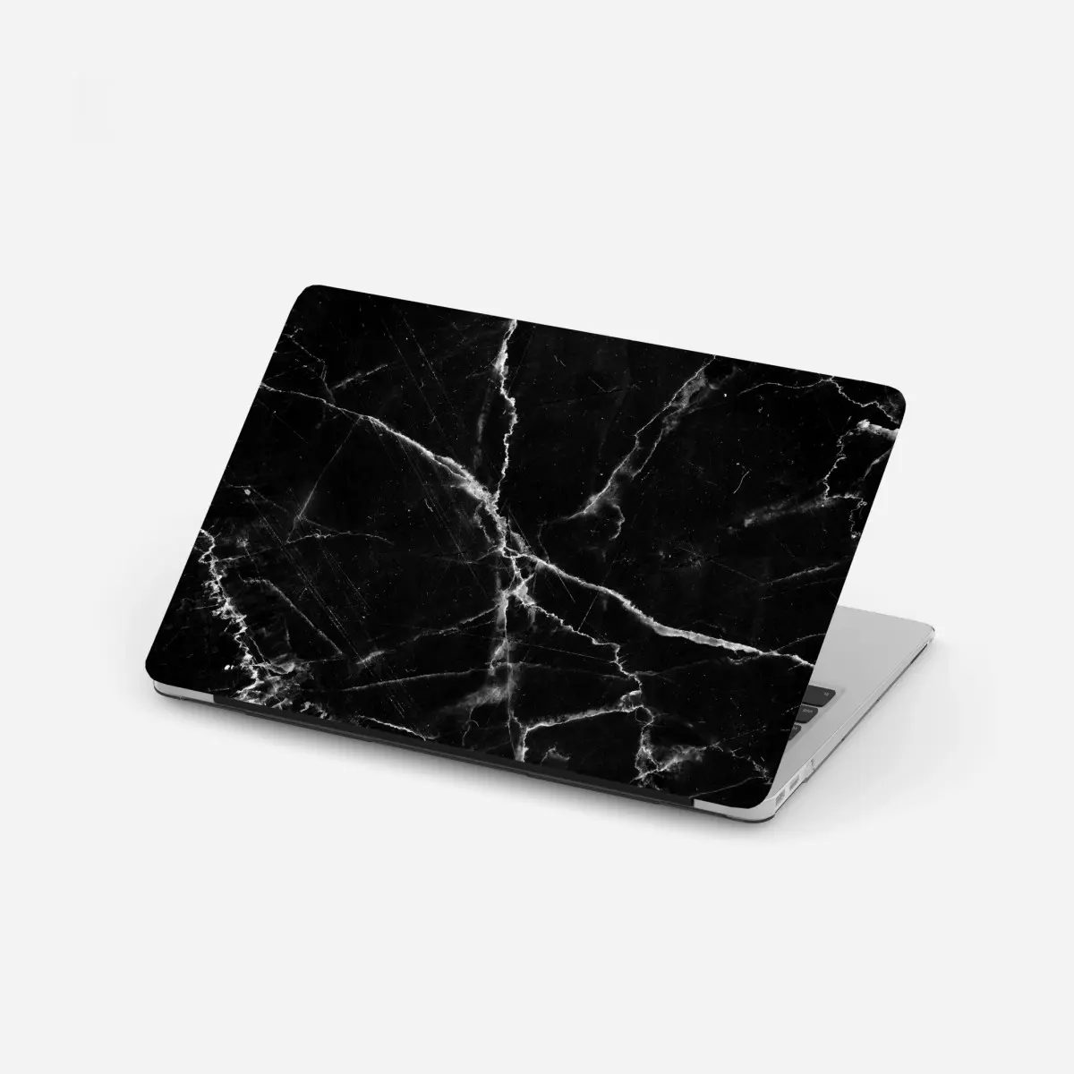 Laptop-Aufkleber schwarzer marmor mit weißen adern – Pixers®
