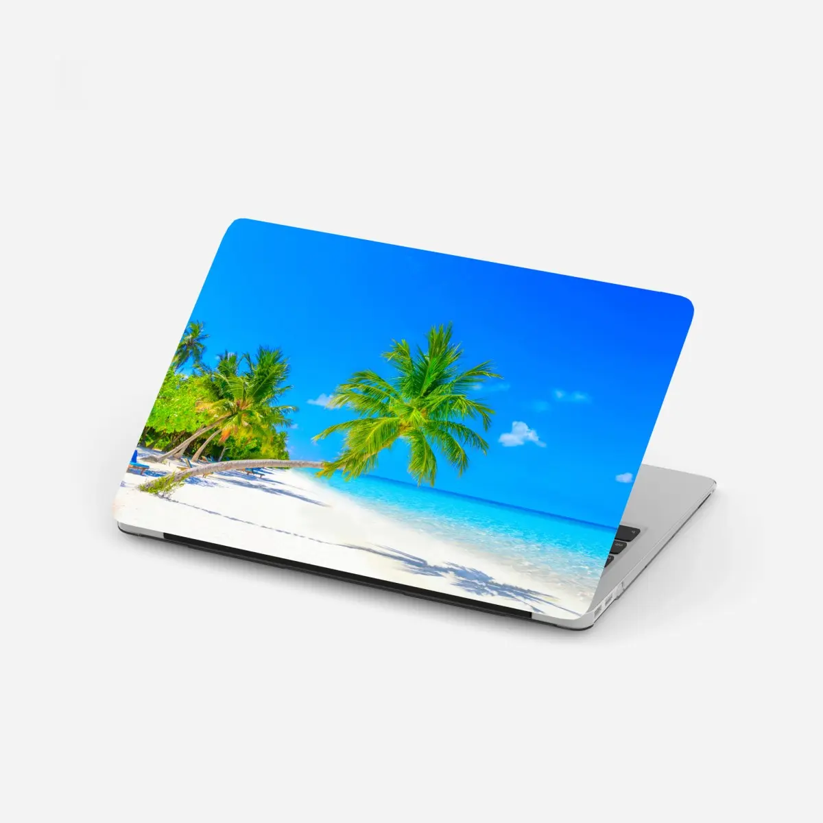 Laptop-Aufkleber traumhafte strandlandschaft auf den Malediven – Pixers®