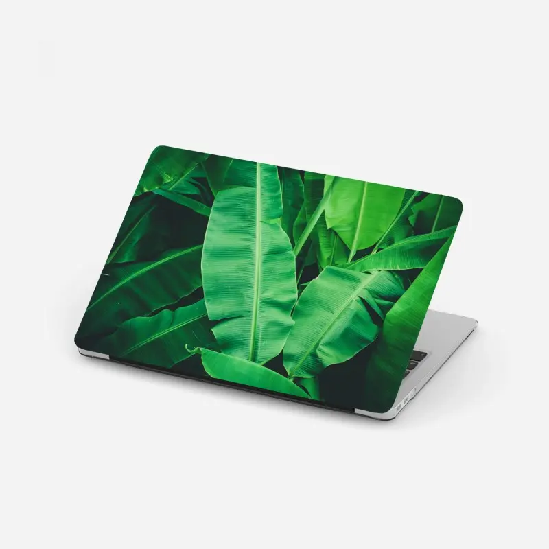 Laptop-Aufkleber tropische bananenblätter