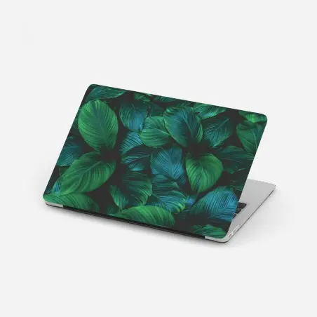Laptop-Aufkleber üppige tropische blätter – Pixers®