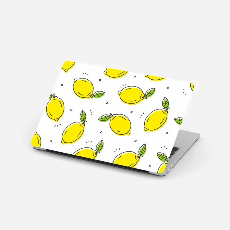 Laptop-Aufkleber sonniges zitronenmuster