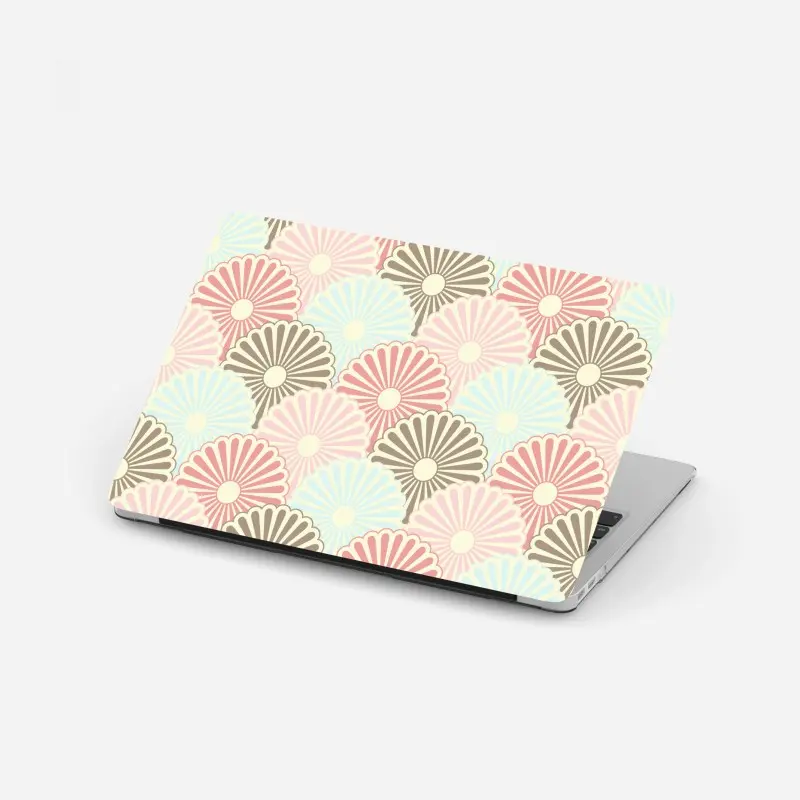 Laptop-Aufkleber pastelliges muschelmuster