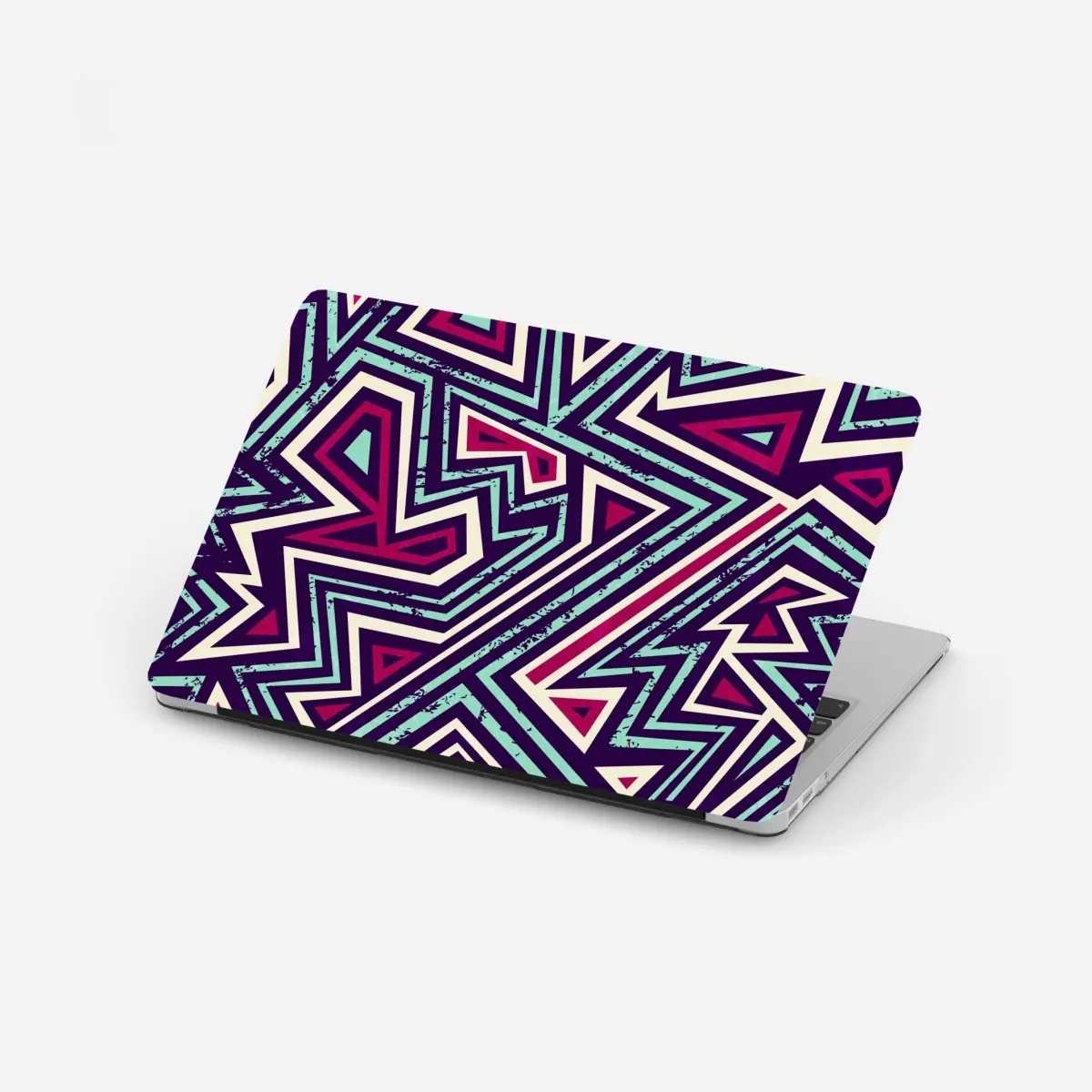 Laptop-Aufkleber kräftiges geometrisches dreiecksmuster – Pixers®