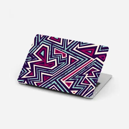 Laptop-Aufkleber kräftiges geometrisches dreiecksmuster – Pixers®