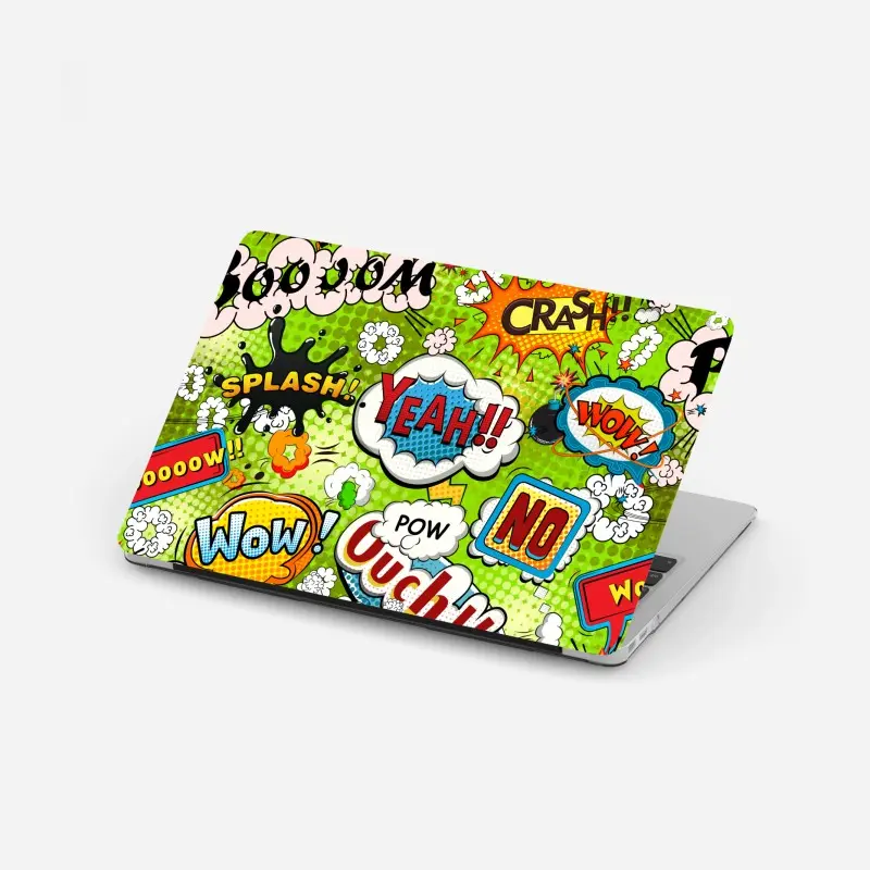 Laptop-Aufkleber lebhafte pop-art-comic-collage