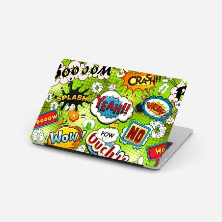 Laptop-Aufkleber lebhafte pop-art-comic-collage – Pixers®