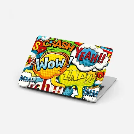 Laptop-Aufkleber bunte comic pop-art-collage – Pixers®