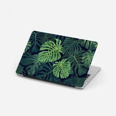 Laptop-Aufkleber tropisches monstera-blattmuster – Pixers®