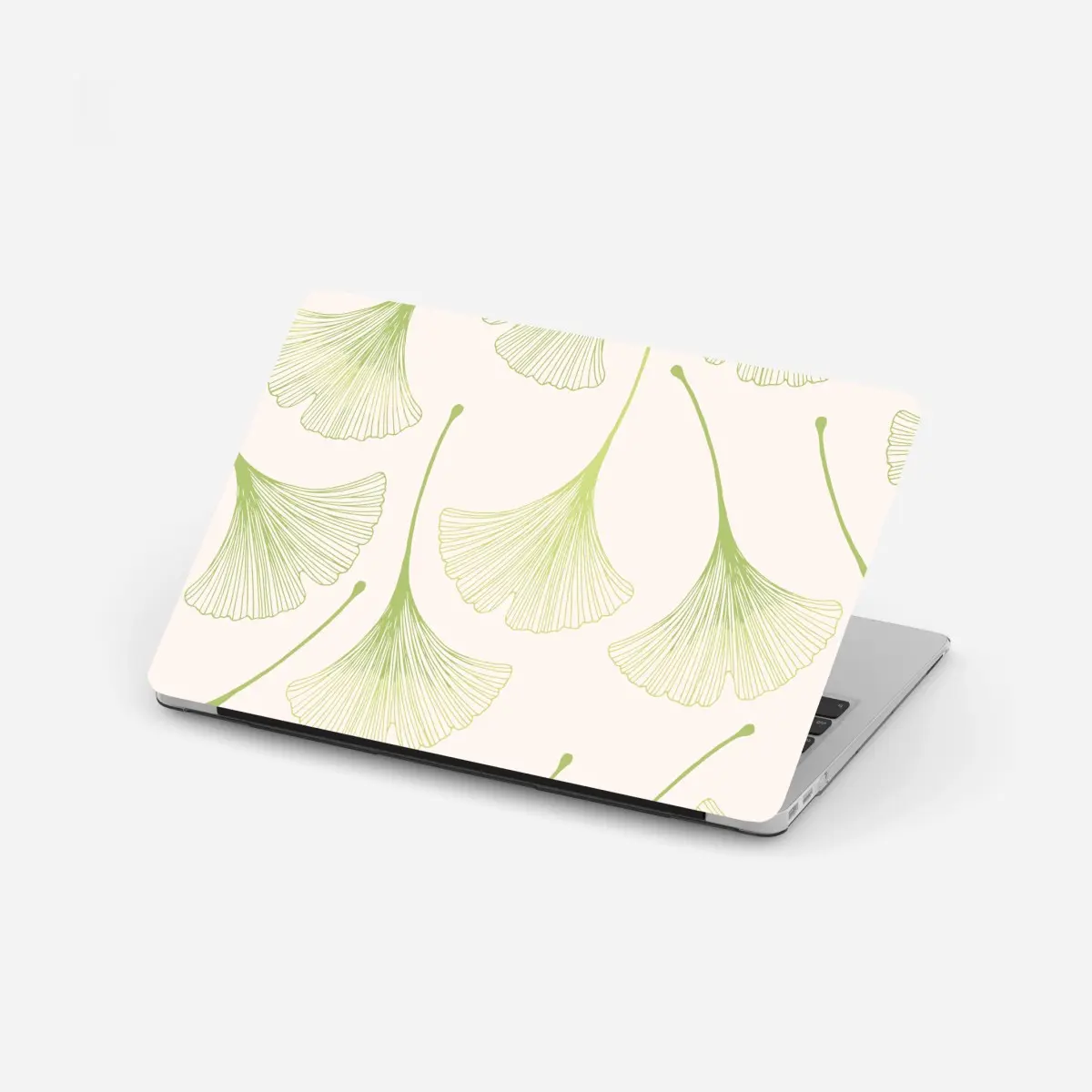 Laptop-Aufkleber zartes ginkgoblattmuster – Pixers®