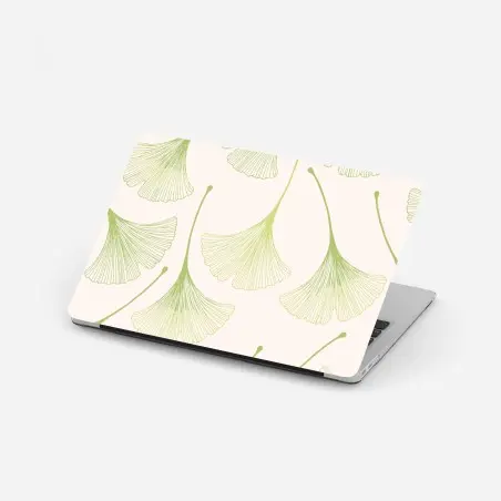 Laptop-Aufkleber zartes ginkgoblattmuster – Pixers®