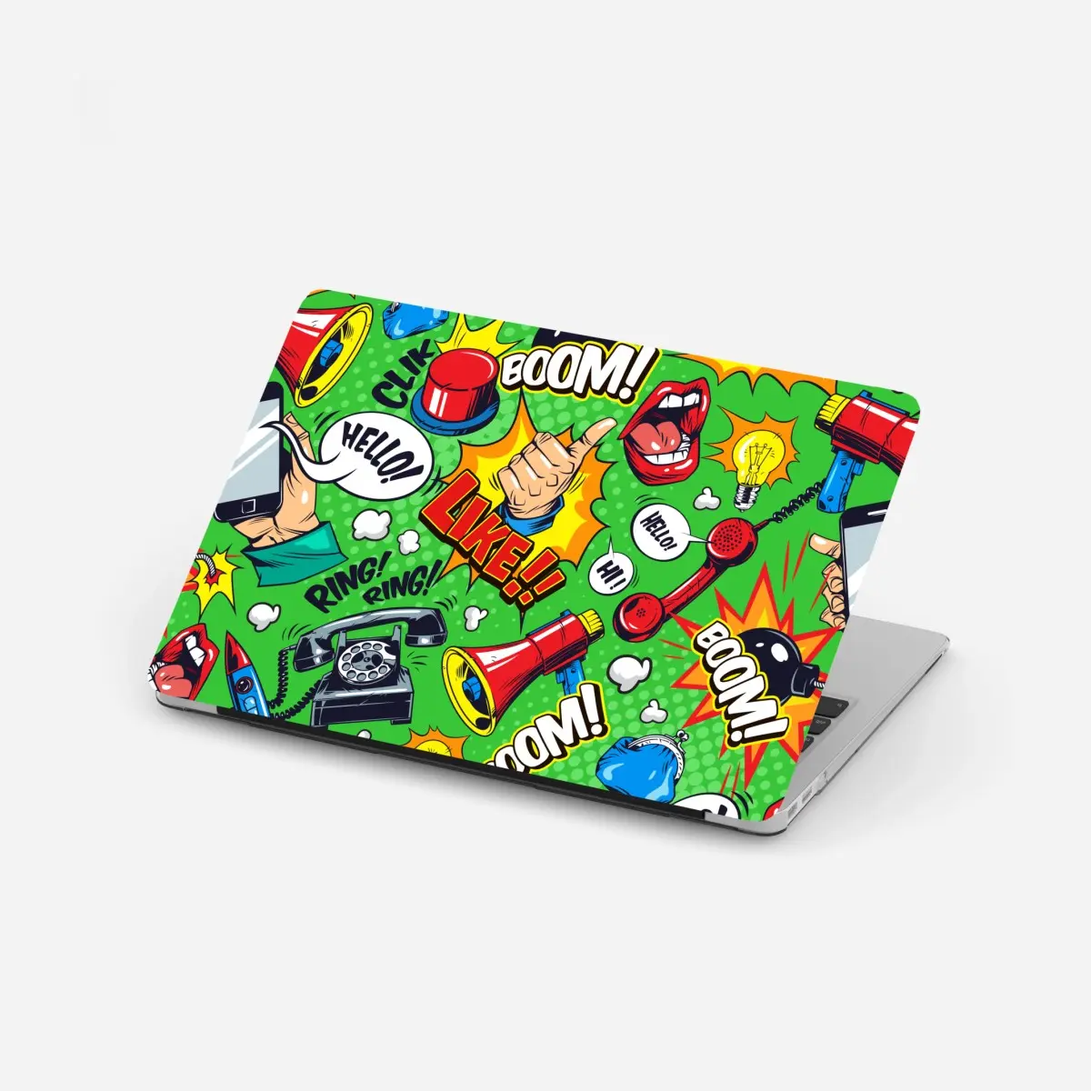 Laptop-Aufkleber comic pop-art explosionsmuster – Pixers®