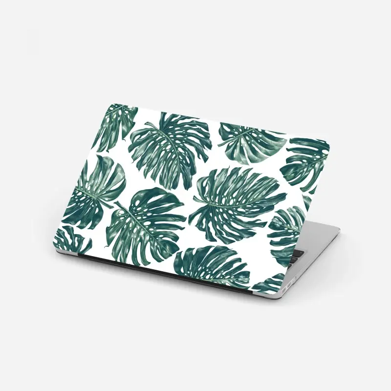 Laptop-Aufkleber monstera blatt botanisches muster