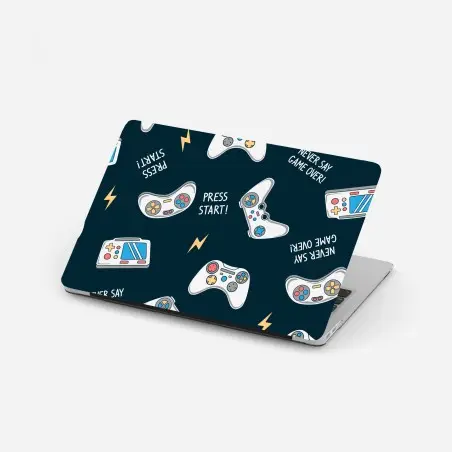 Laptop-Aufkleber retro-muster mit gamepads – Pixers®