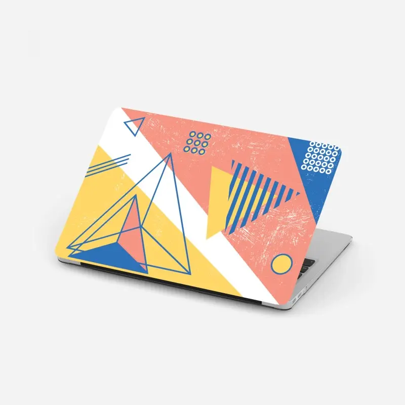 Laptop-Aufkleber pastellfarbene geometrische komposition