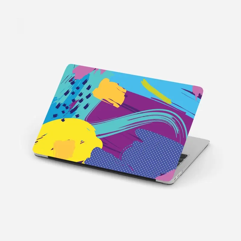 Laptop-Aufkleber lebendige abstrakte pop-art komposition