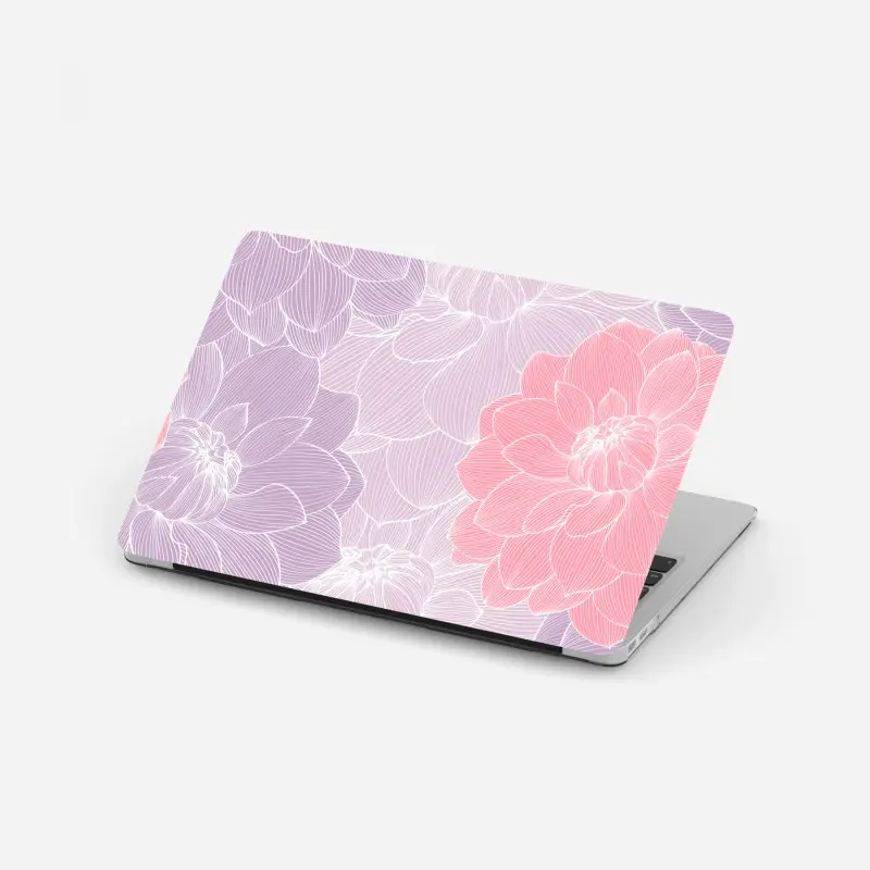 Laptop-Aufkleber zartes pastell blumenmuster