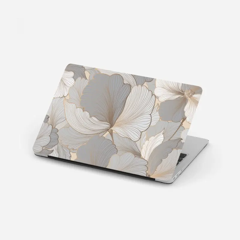 Laptop-Aufkleber zartes pastell blumenmuster