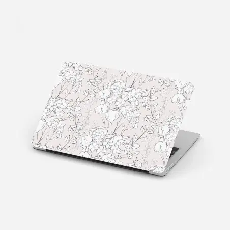Laptop-Aufkleber zartes pastellblumenmuster – Pixers®