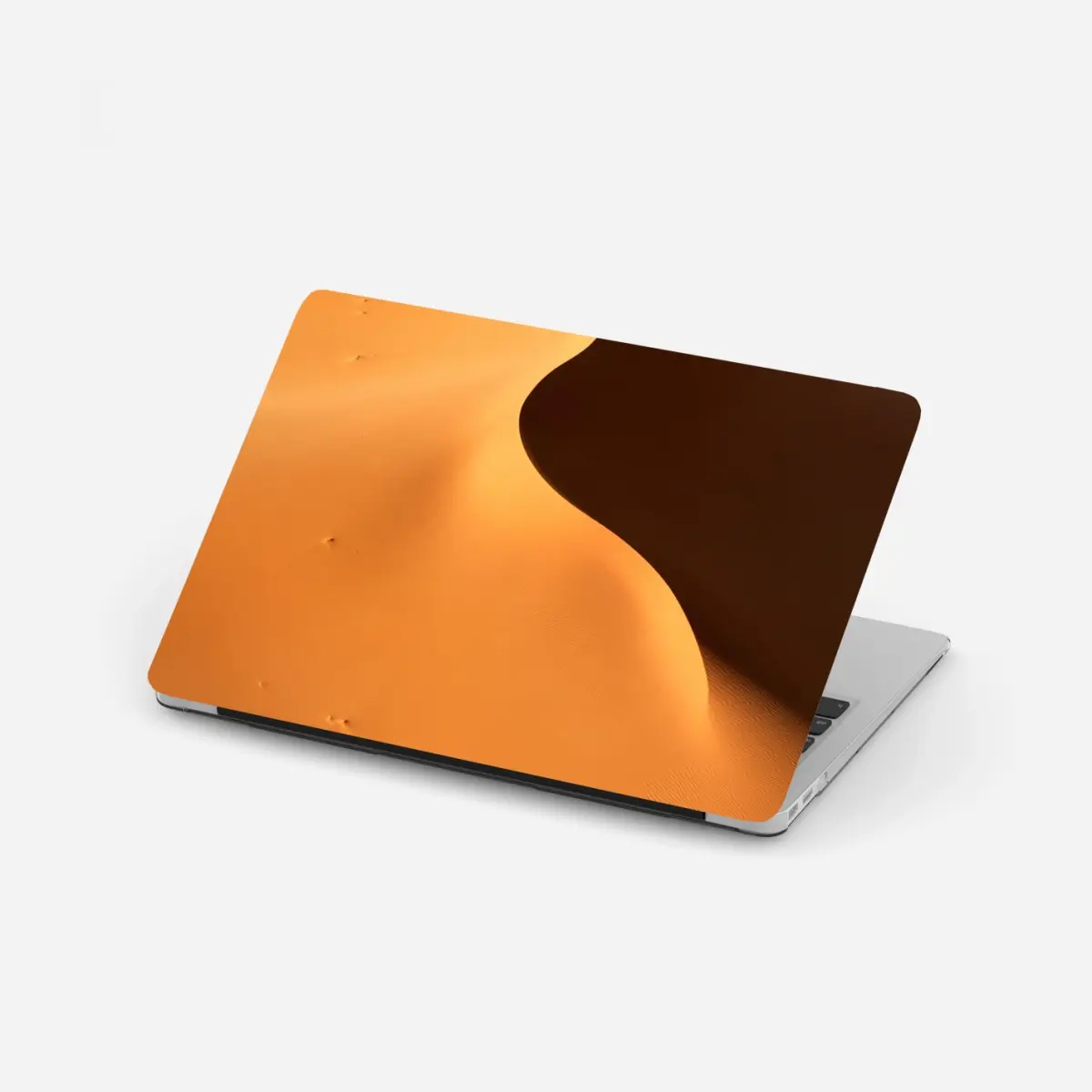 Laptop-Aufkleber goldene dünenkurven – Pixers®