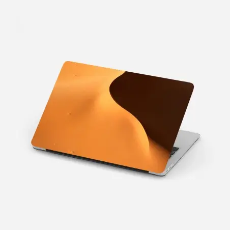 Laptop-Aufkleber goldene dünenkurven – Pixers®