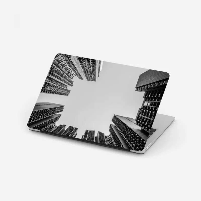 Laptop-Aufkleber städtische perspektive hochhäuser