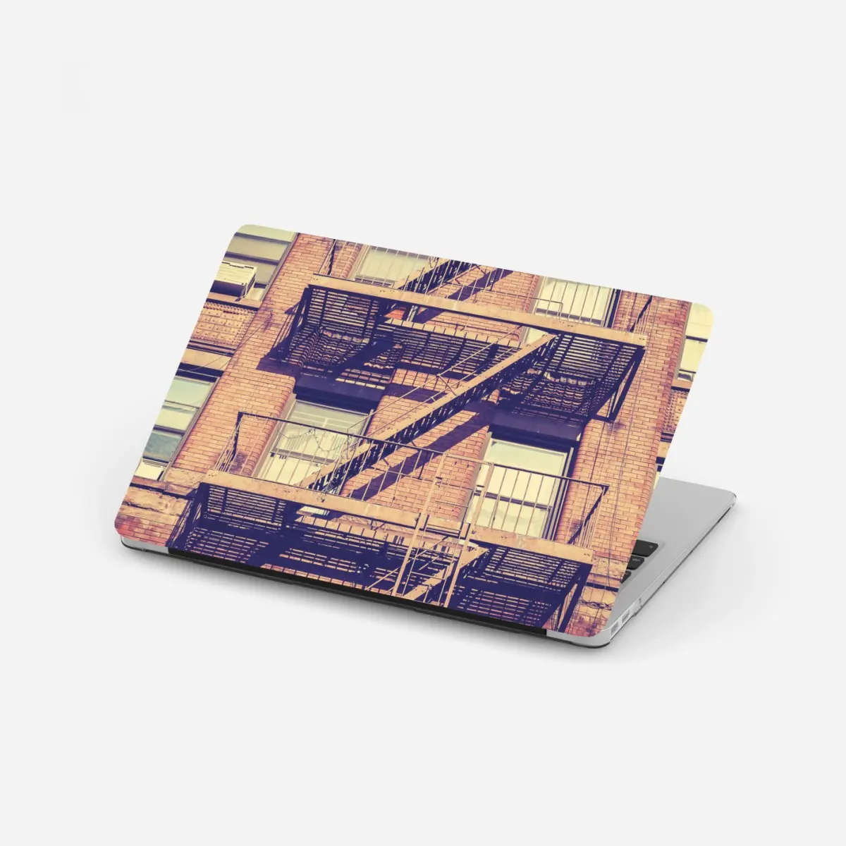 Laptop-Aufkleber vintage feuertreppen aus New York – Pixers®