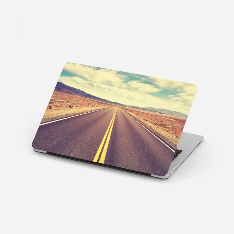 Laptop-Aufkleber vintage wüstenstraße, Death Valley