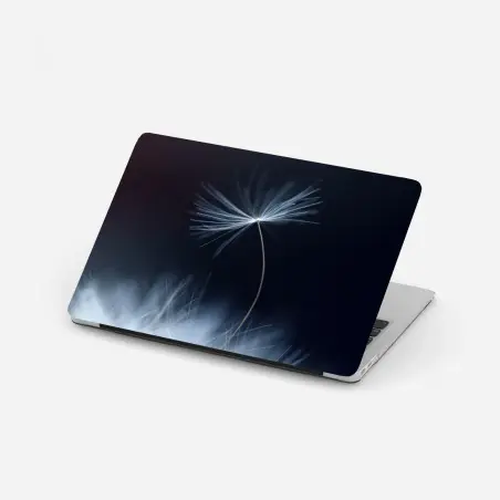 Laptop-Aufkleber zarte makroaufnahme eines löwenzahnsamens – Pixers®