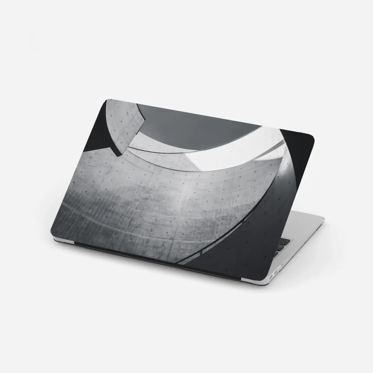 Laptop-Aufkleber geschwungene beton-spiraltreppe – Pixers®