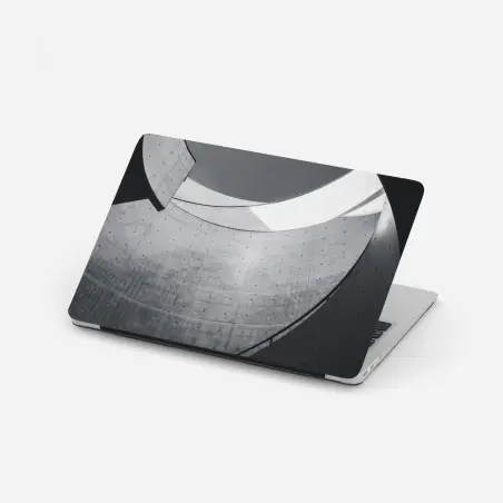 Laptop-Aufkleber geschwungene beton-spiraltreppe – Pixers®