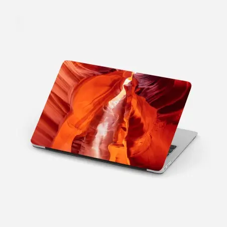 Laptop-Aufkleber sonnenstrahl in einer sandsteinschlucht – Pixers®