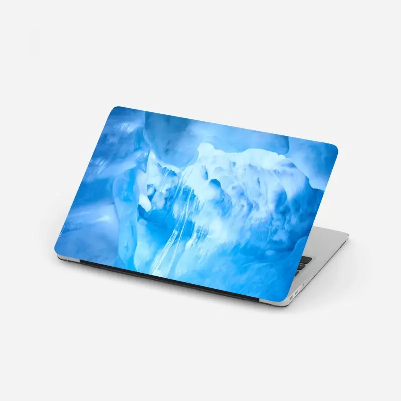 Laptop-Aufkleber ätherische blaue eishöhle