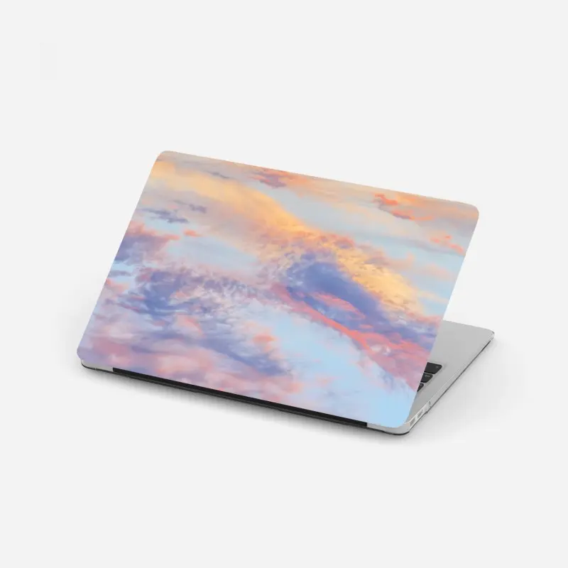 Laptop-Aufkleber sanfter pastellhimmel bei sonnenaufgang