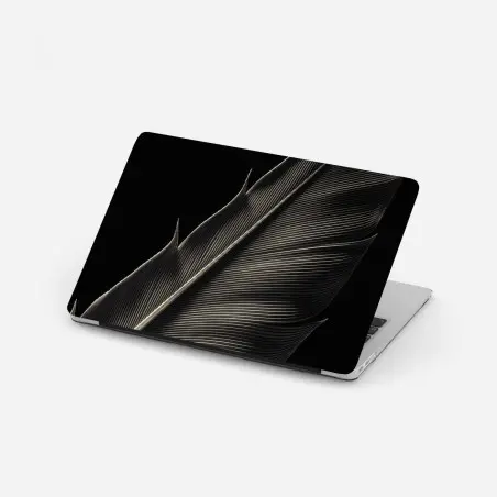 Laptop-Aufkleber zarte feder in makroaufnahme – Pixers®