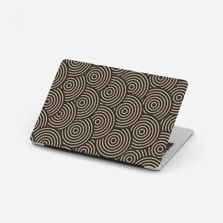 Laptop-Aufkleber retro konzentrische kreise muster – Pixers®