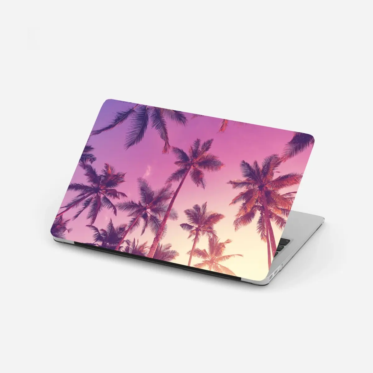 Laptop-Aufkleber tropische palmen beim sonnenuntergang – Pixers®