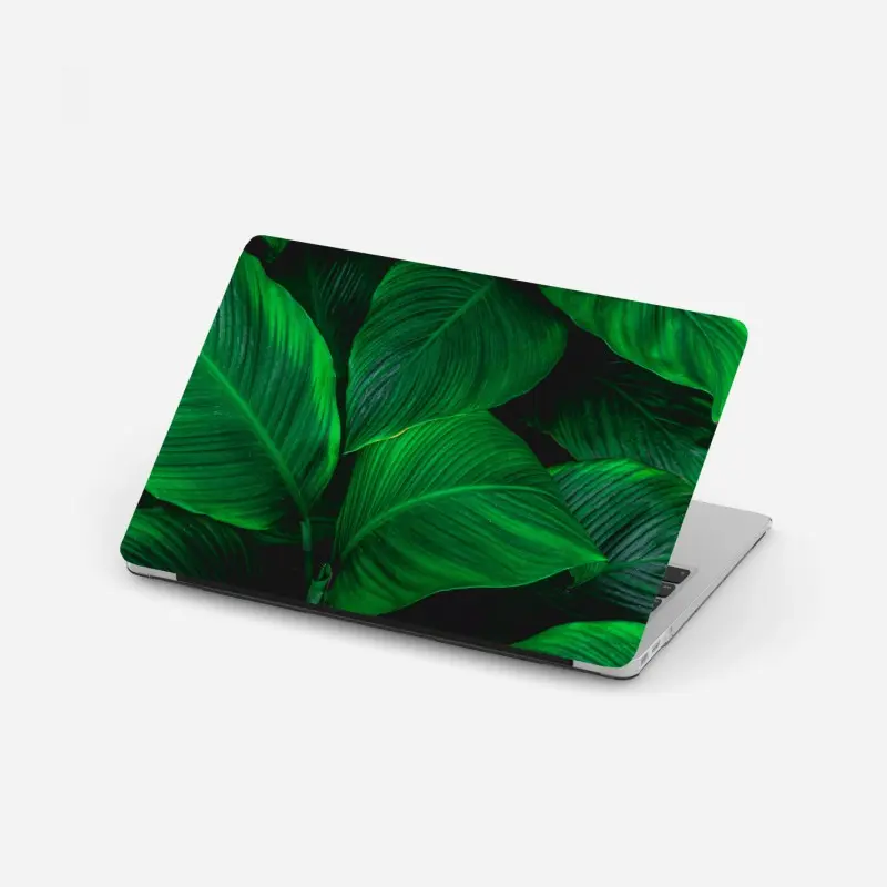 Laptop-Aufkleber üppige tropische blätter