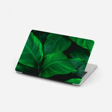 Laptop-Aufkleber üppige tropische blätter – Pixers®
