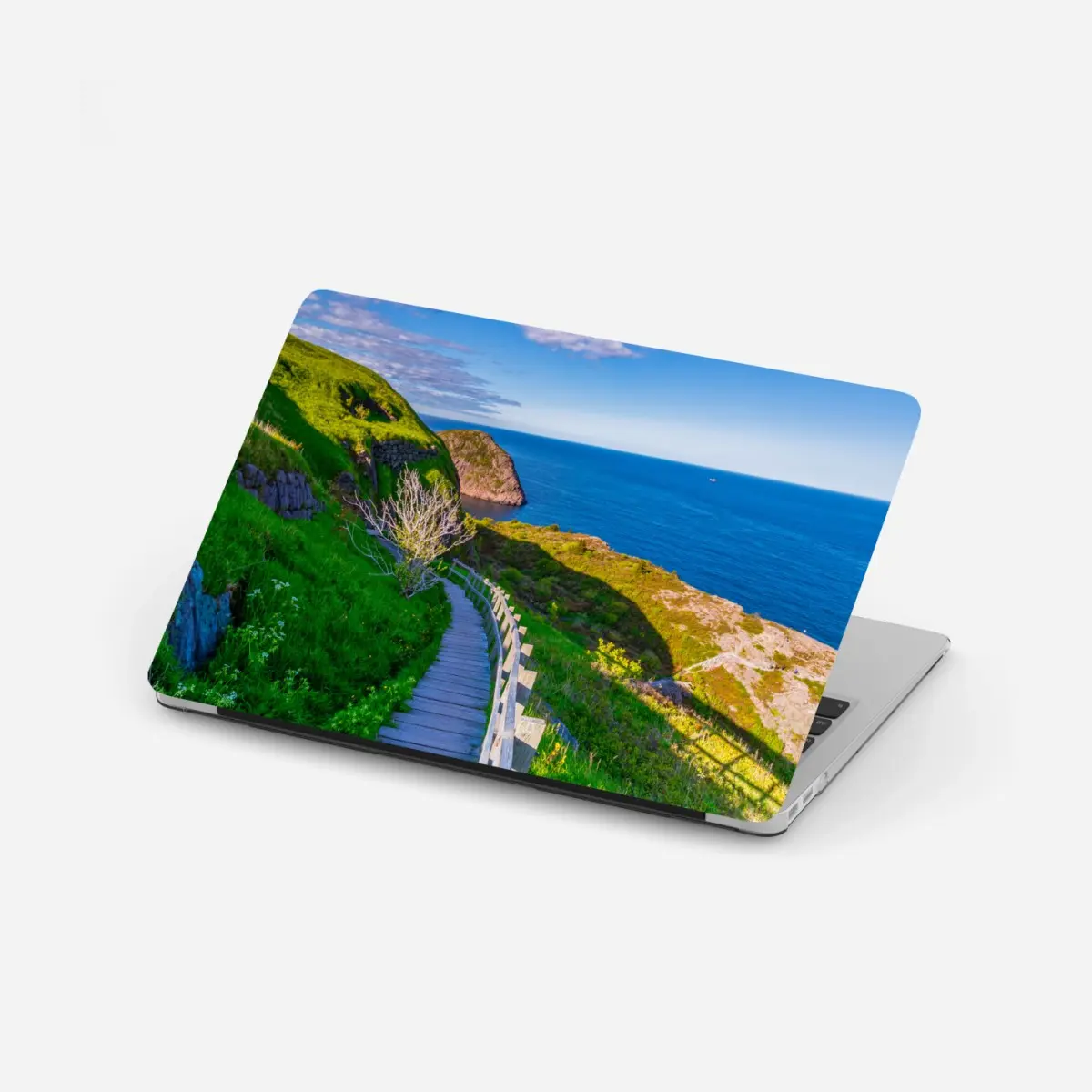 Laptop-Aufkleber küstenpfad mit blick auf das meer – Pixers®