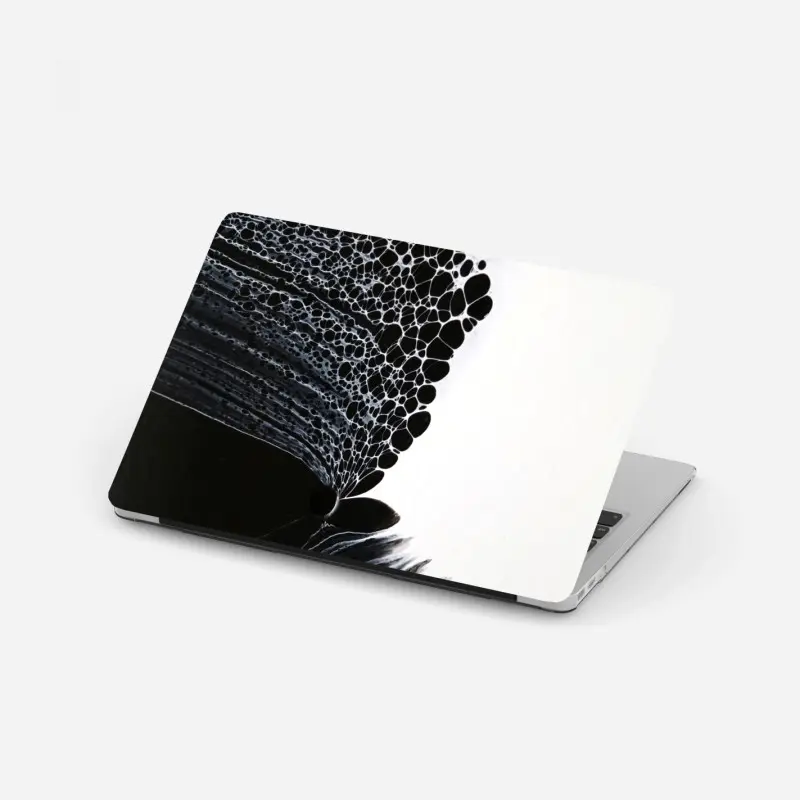 Laptop-Aufkleber monochromes zellmuster