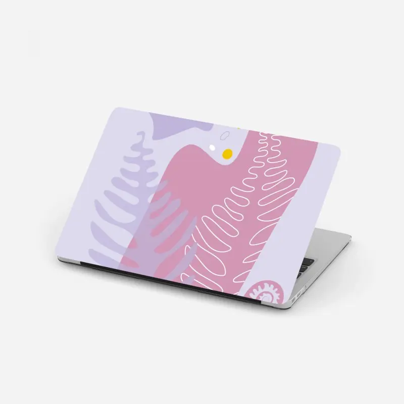 Laptop-Aufkleber zarte pastell-botanische abstraktion