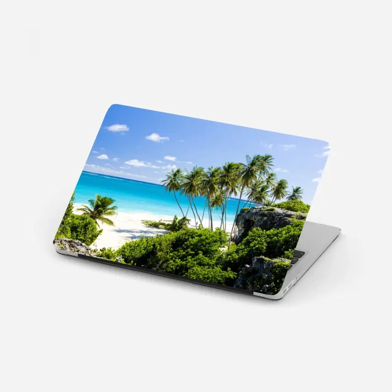 Laptop-Aufkleber Bottom Bay palmenstrand, Barbados