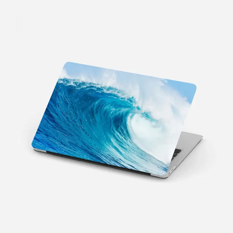Laptop-Aufkleber majestätische blaue ozeanwelle