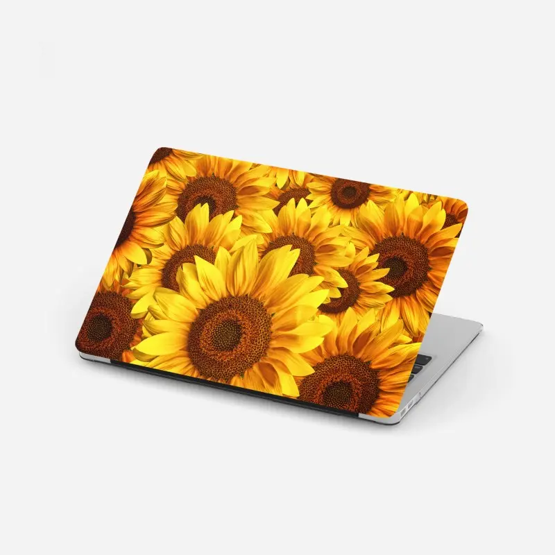 Laptop-Aufkleber goldene sonnenblumen